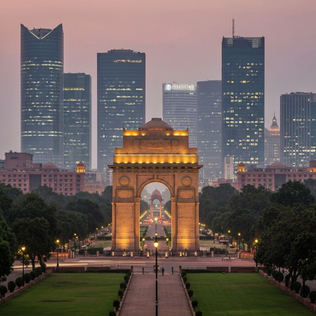 Delhi cityscape